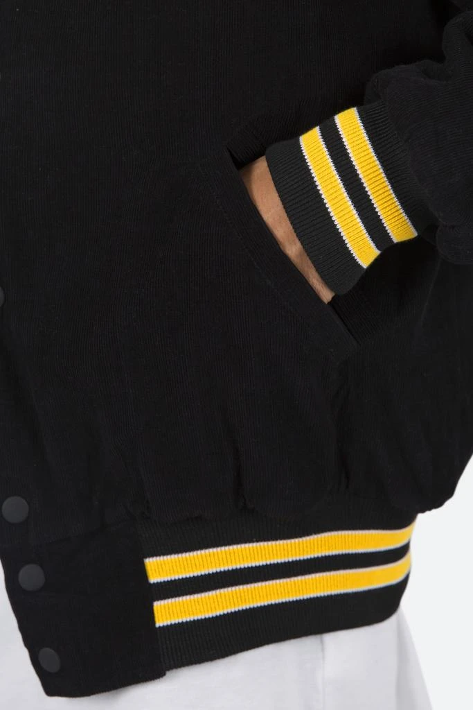 Corduroy Collar Jacket - Black/Yellow 商品