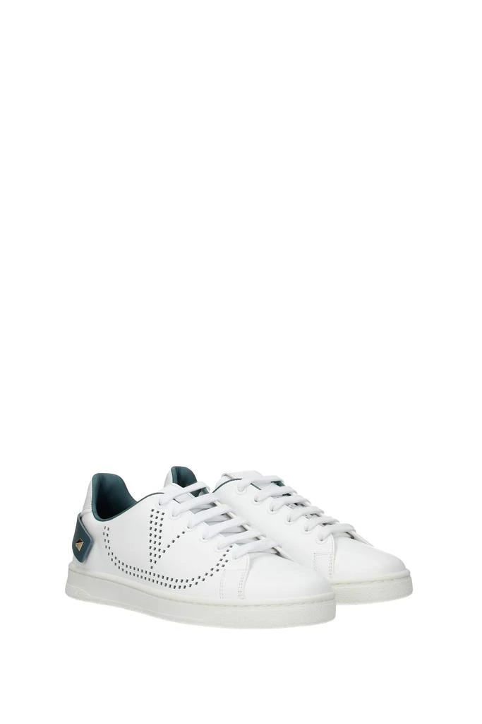 商品Valentino|Sneakers Leather White Aviation Blue,价格¥1739,第2张图片详细描述