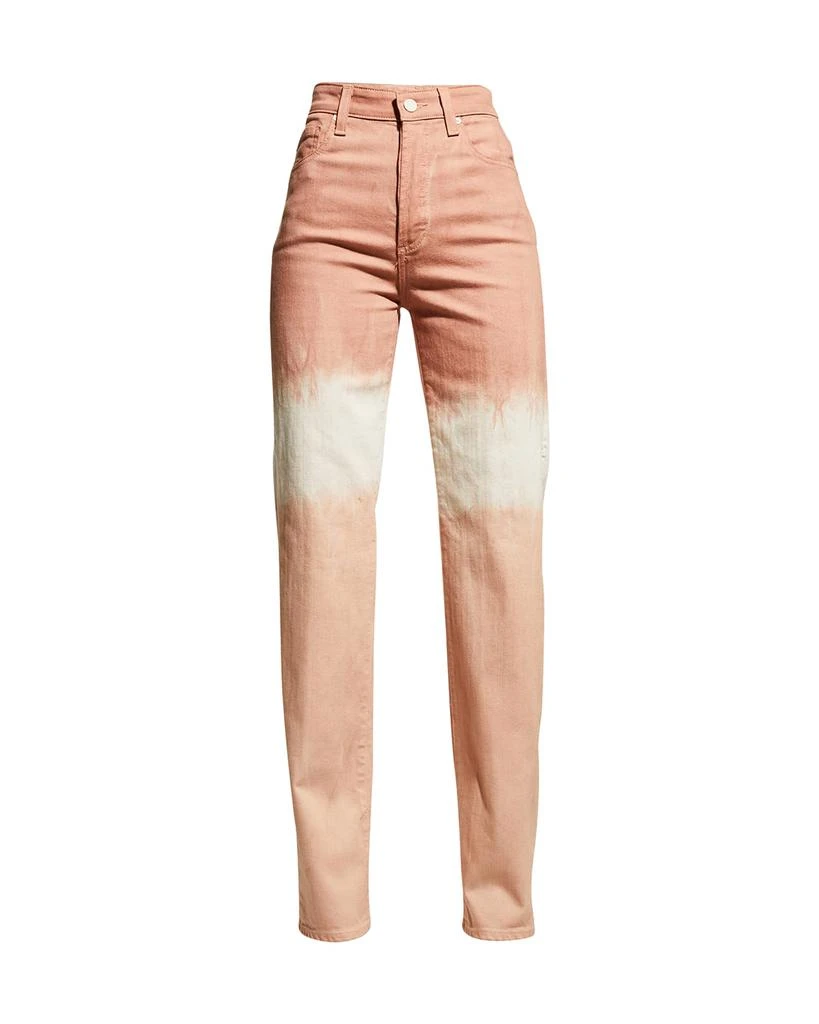 商品AG Jeans|Alexxis Straight-Leg Tie-Dye Colored Jeans,价格¥630,第2张图片详细描述