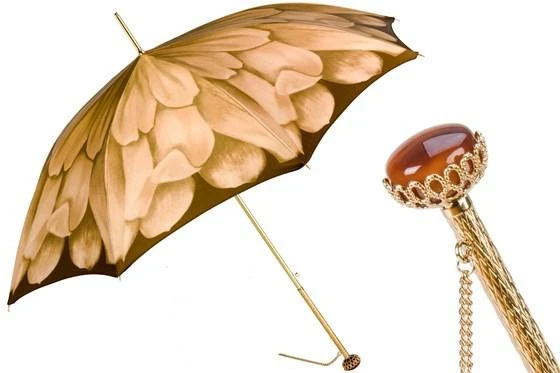 商品PASOTTI|Pasotti 葩莎帝 豪华大丽花伞面 奢华手柄 晴雨伞,价格¥2422,第1张图片