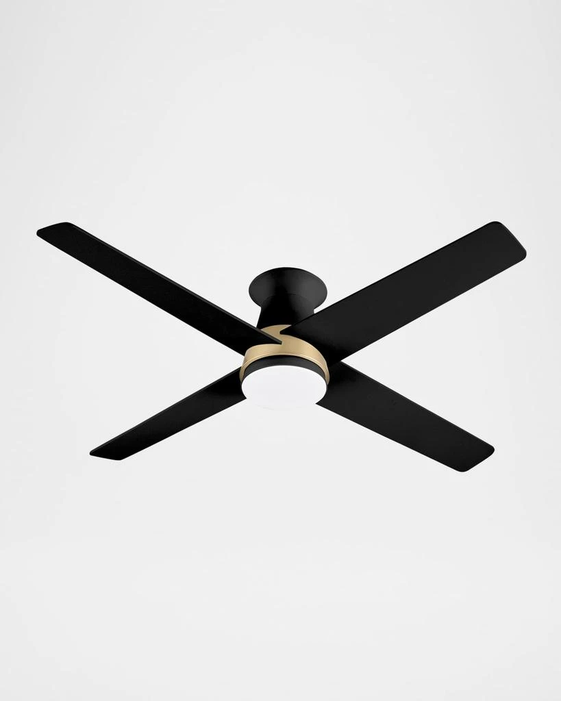 商品Santa Ana 52" Flush Mount Ceiling Fan with Light Kit,价格¥4392,第1张图片