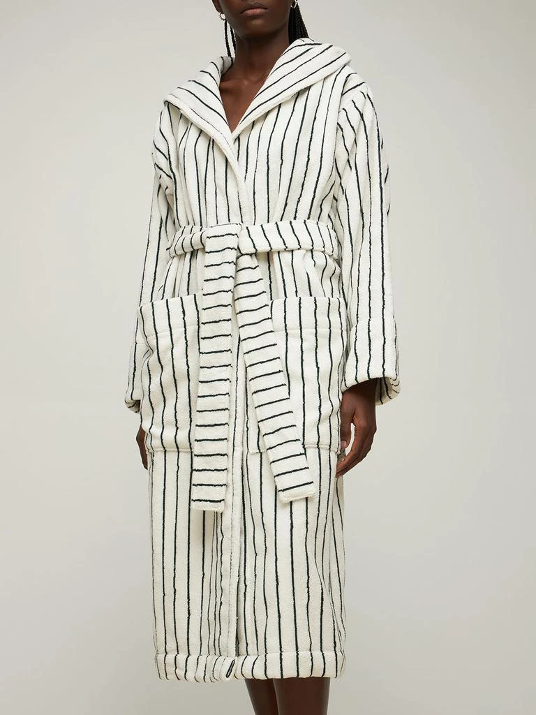 商品Tekla|Organic Cotton Bathrobe W/ Hood,价格¥1847,第2张图片详细描述