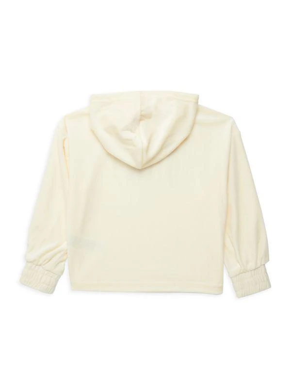 商品Juicy Couture|Little Girl's Studded Logo Velour Hoodie,价格¥188,第2张图片详细描述