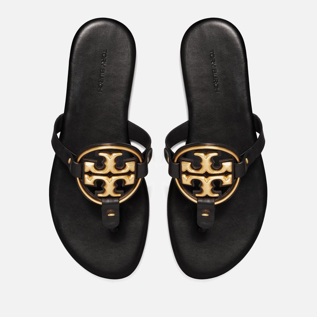 Tory Burch Women's Metal Miller Soft Toe Post Sandals - Perfect Black/Gold商品第4张图片规格展示