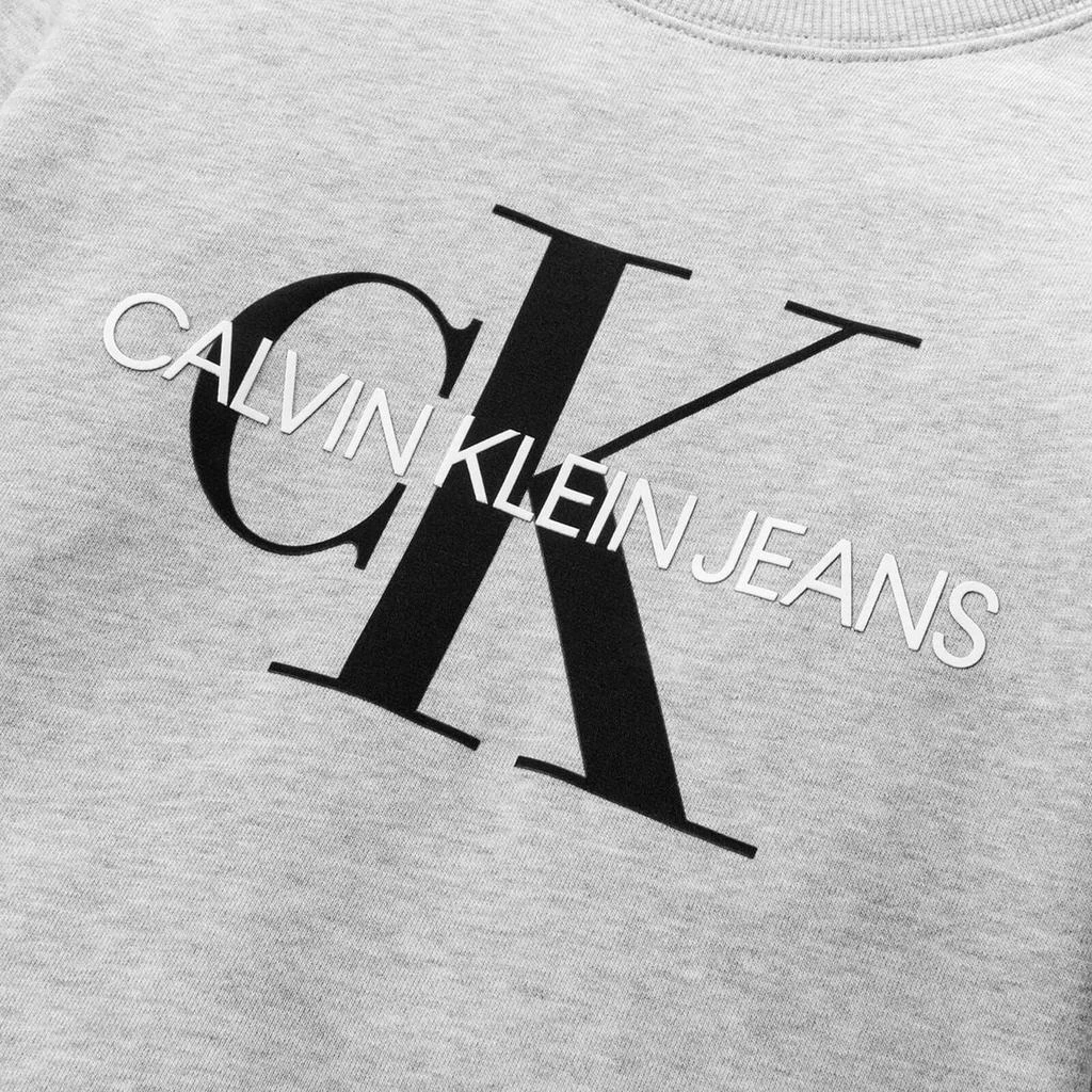 商品Calvin Klein|Calvin Klein Kids' Monogram Logo Sweatshirt - Light Grey,价格¥247,第3张图片详细描述