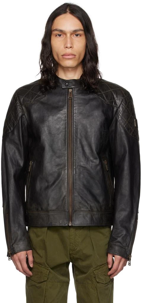 商品BELSTAFF|Black Legacy Outlaw Leather Jacket,价格¥6823,第1张图片