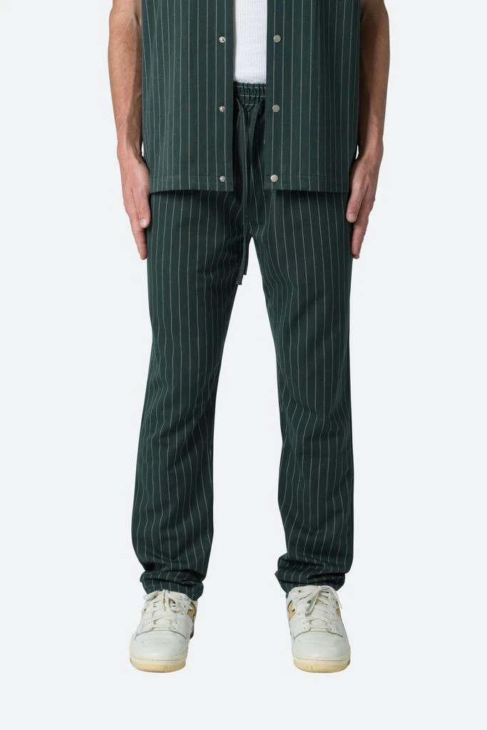 商品MNML|Pinstripe Drawcord Pants - Green,价格¥399,第1张图片
