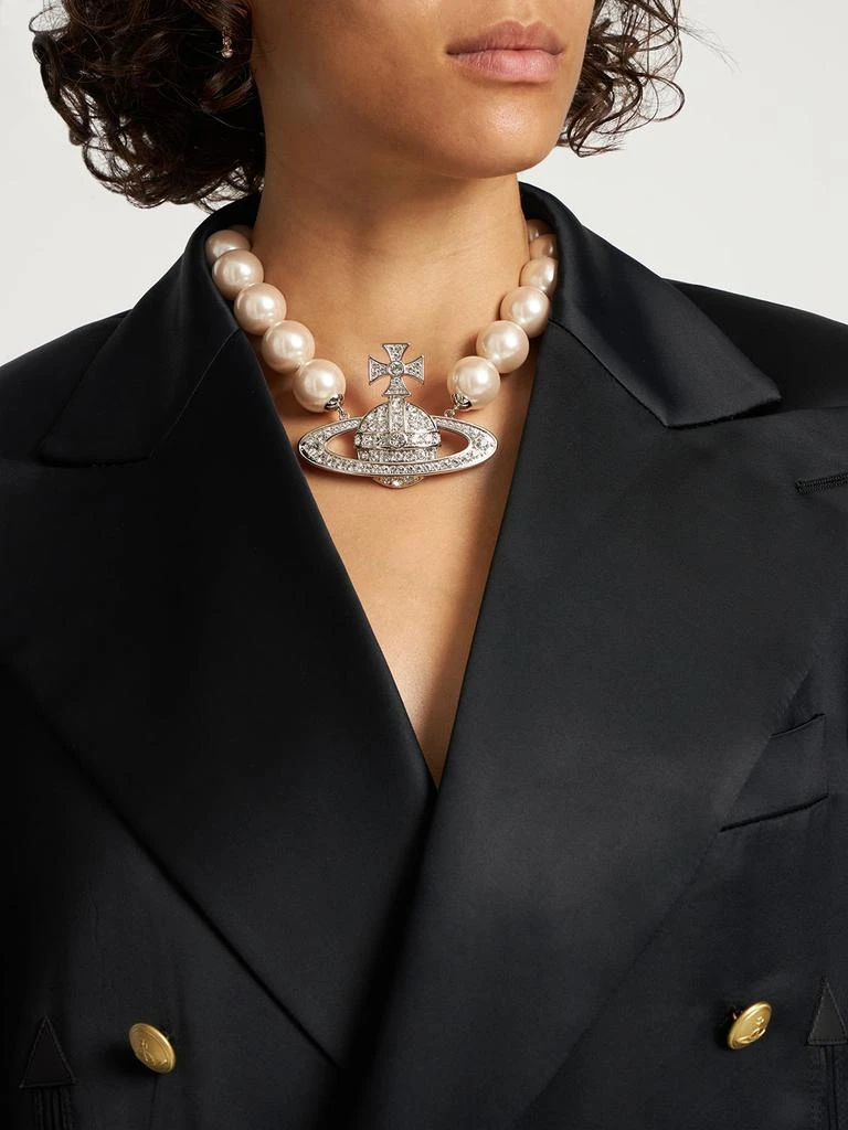 商品Vivienne Westwood|Neysa Imitation Pearl Collar Necklace,价格¥4535,第1张图片详细描述
