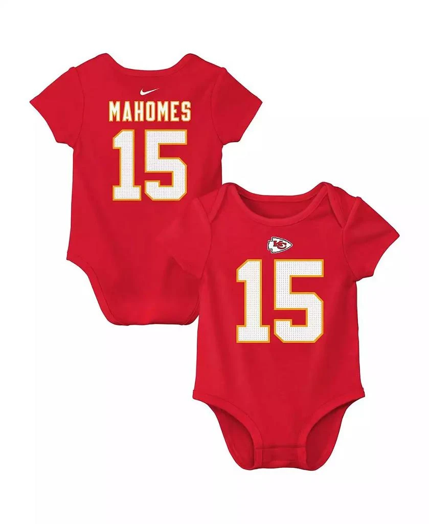 商品NIKE|Baby Boys and Girls Patrick Mahomes Red Kansas City Chiefs Player Name Number Bodysuit,价格¥142,第1张图片