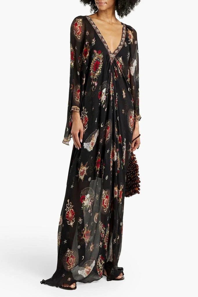 商品Camilla|Embellished printed silk-georgette maxi dress,价格¥3516,第2张图片详细描述