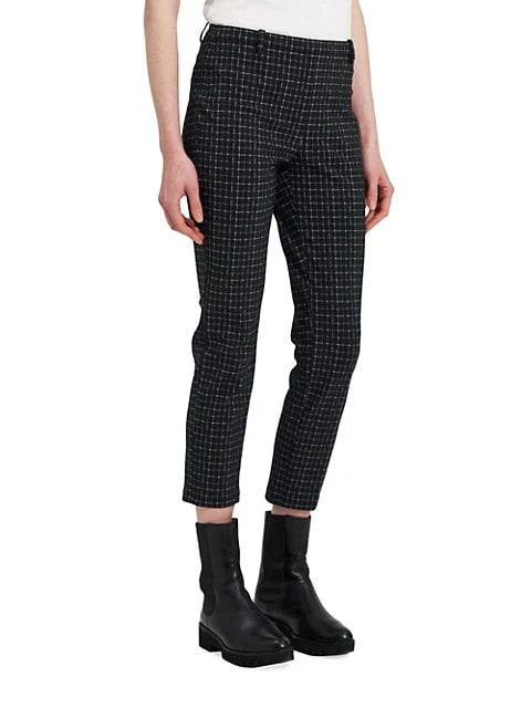 商品Theory|Checkered Skinny Crop Leggings,价格¥680,第3张图片详细描述