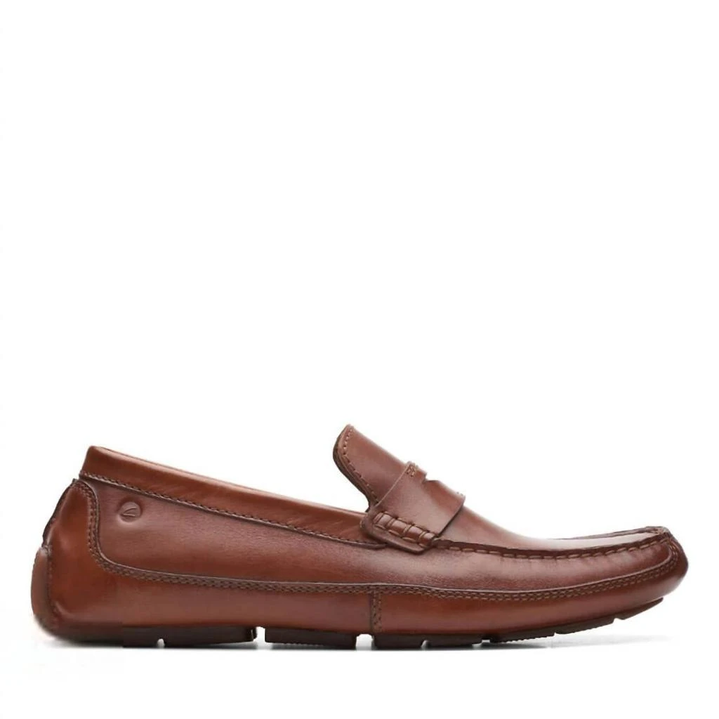商品Clarks|Men's Markman Way Shoe In Dark Tan Leather,价格¥500,第4张图片详细描述