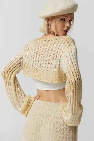 UO Ladder-Knit Shrug Sweater 商品