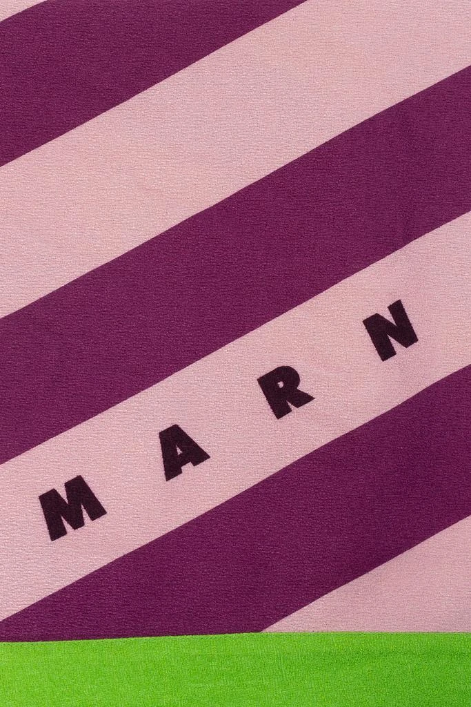 商品Marni|Marni Logo Printed Striped Bath Towel,价格¥1913,第2张图片详细描述