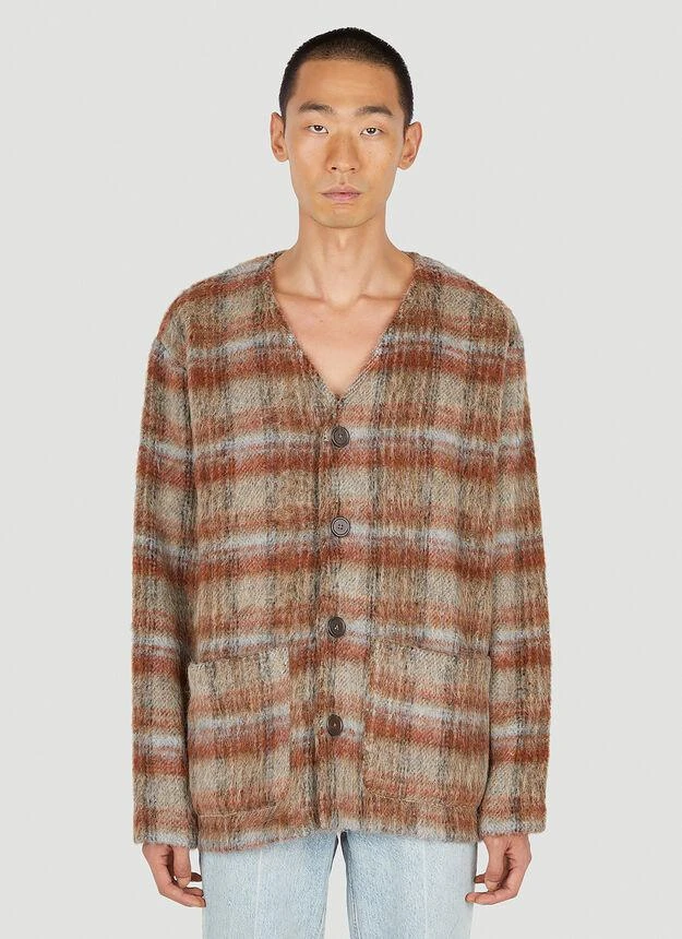 商品Our Legacy|Ament Check Cardigan in Brown,价格¥4105,第1张图片