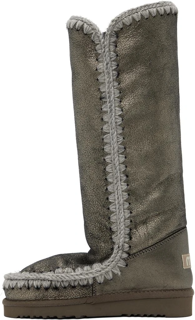 商品Mou|Gray 40 Shearling Boots,价格¥1196,第3张图片详细描述