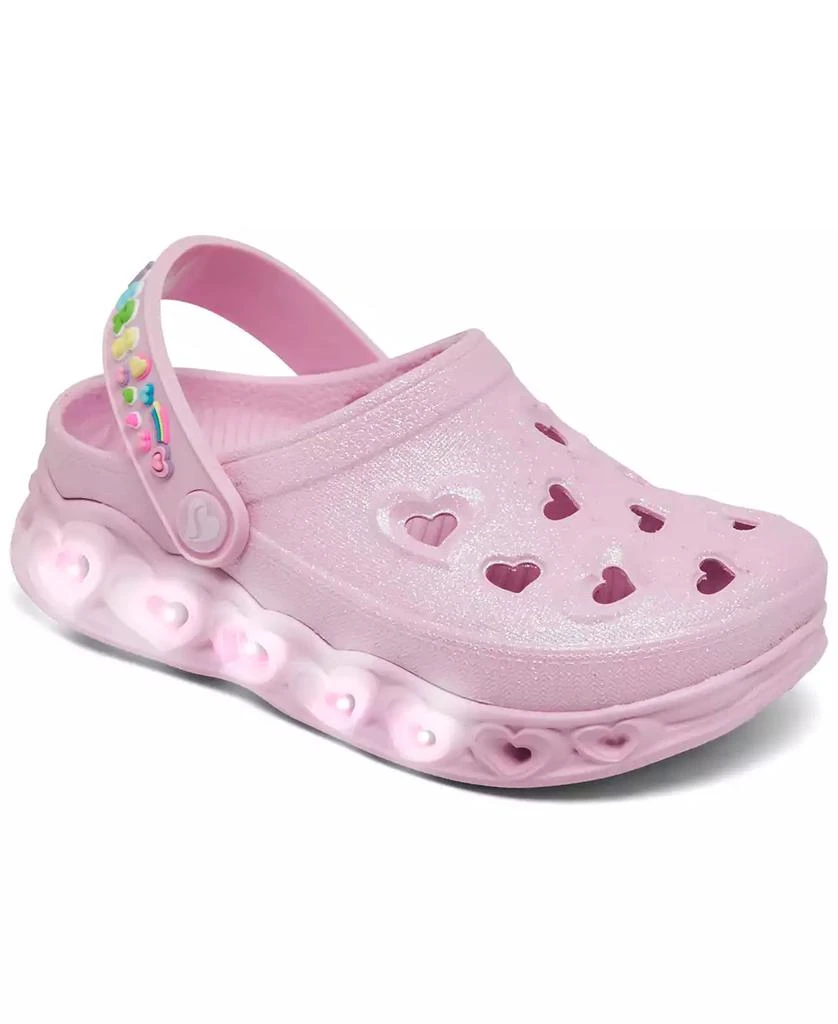 商品SKECHERS|Toddler Girls' Foamies: Light Hearted Casual Slip-On Clog Shoes from Finish Line,价格¥150,第1张图片