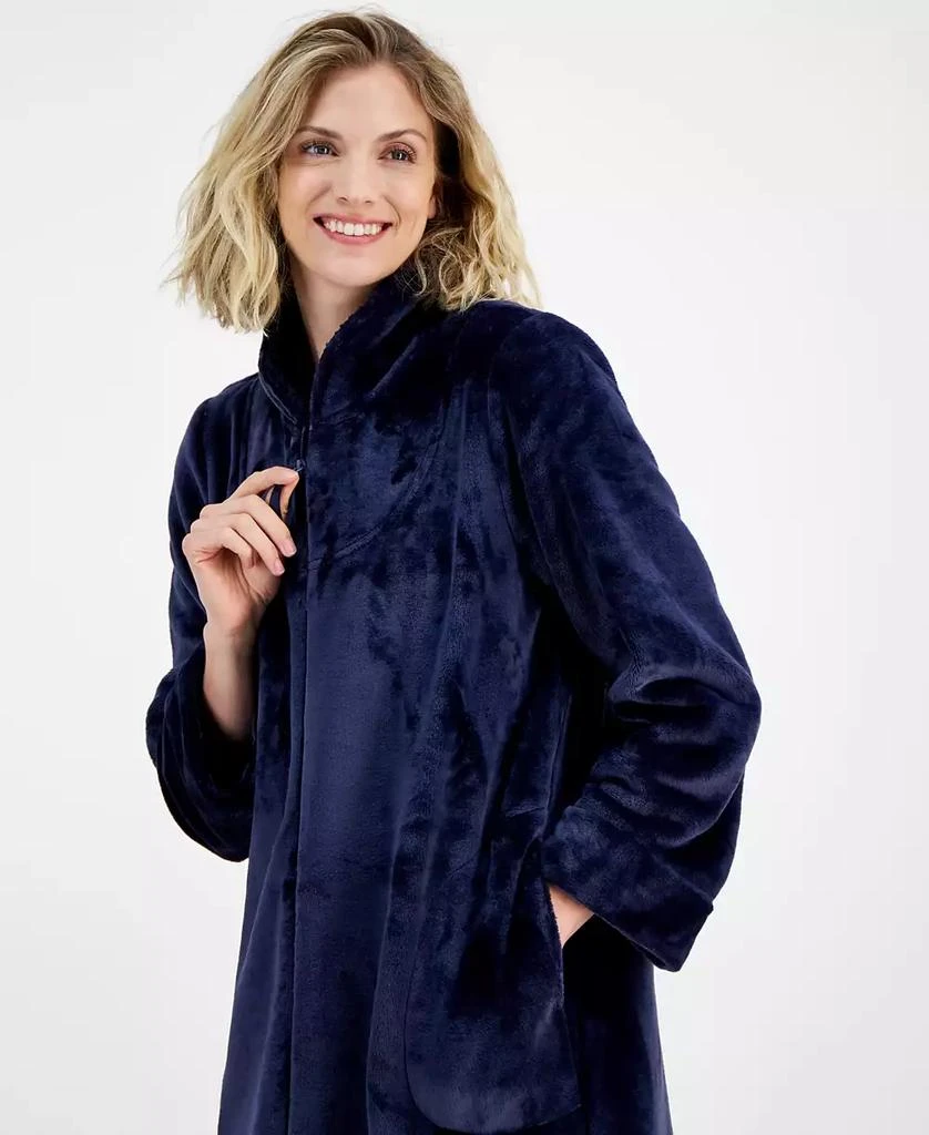 商品Charter Club|Women's Long Plush Zip-Front Robe, Created for Macy's,价格¥242,第3张图片详细描述