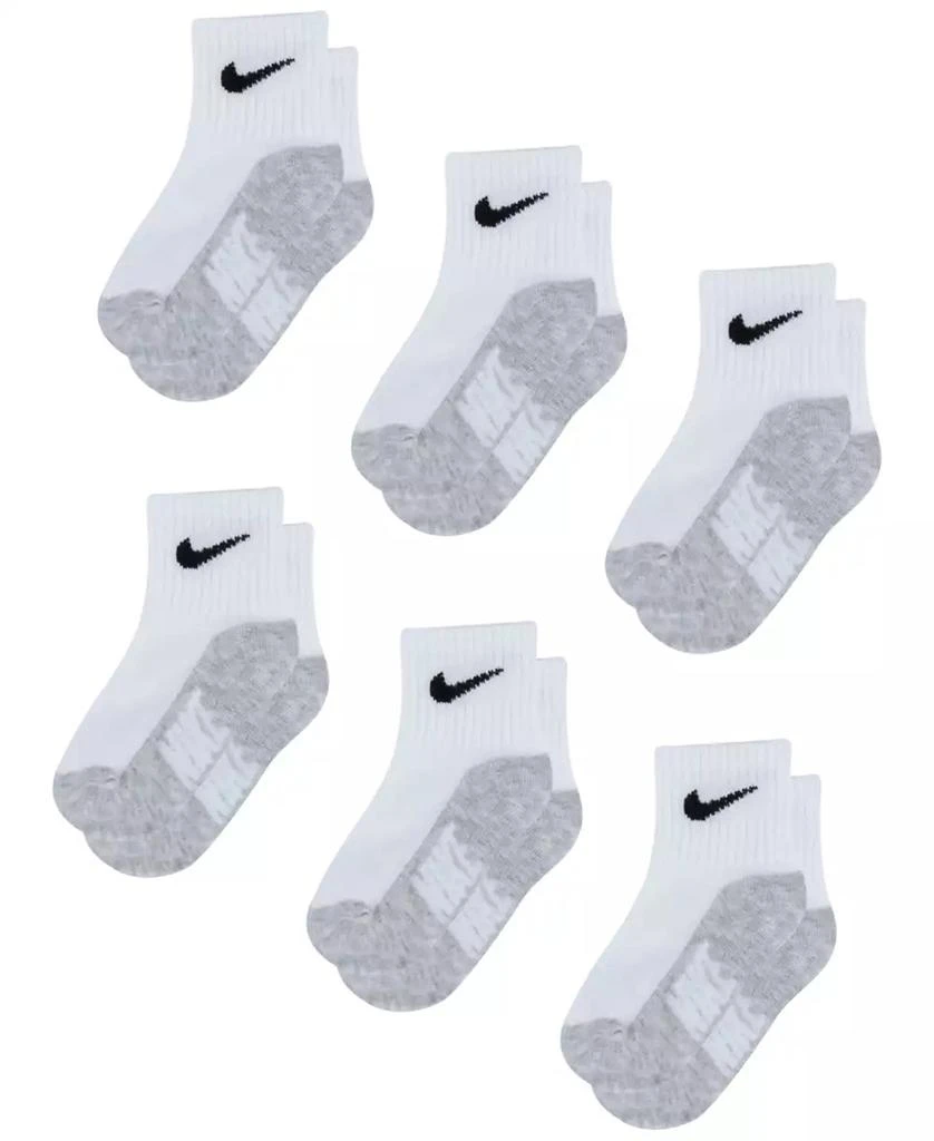 商品NIKE|Baby and Toddler Boys or Girls Multi Logo Socks, Pack of 6,价格¥114,第1张图片