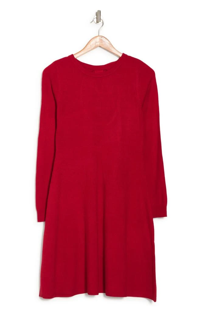 商品Vince Camuto|Long Sleeve Fit & Flare Sweater Dress,价格¥490,第3张图片详细描述