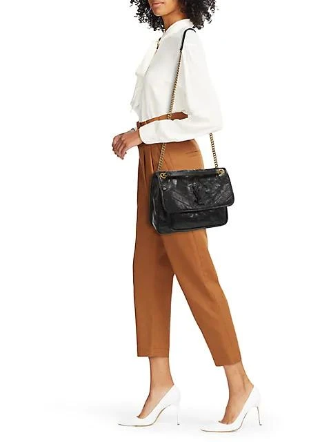 商品Yves Saint Laurent|Medium Niki Quilted Leather Shoulder Bag,价格¥25737,第2张图片详细描述
