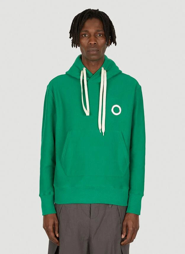 商品Craig Green|Eyelet Hooded Sweatshirt in Green,价格¥1935,第1张图片