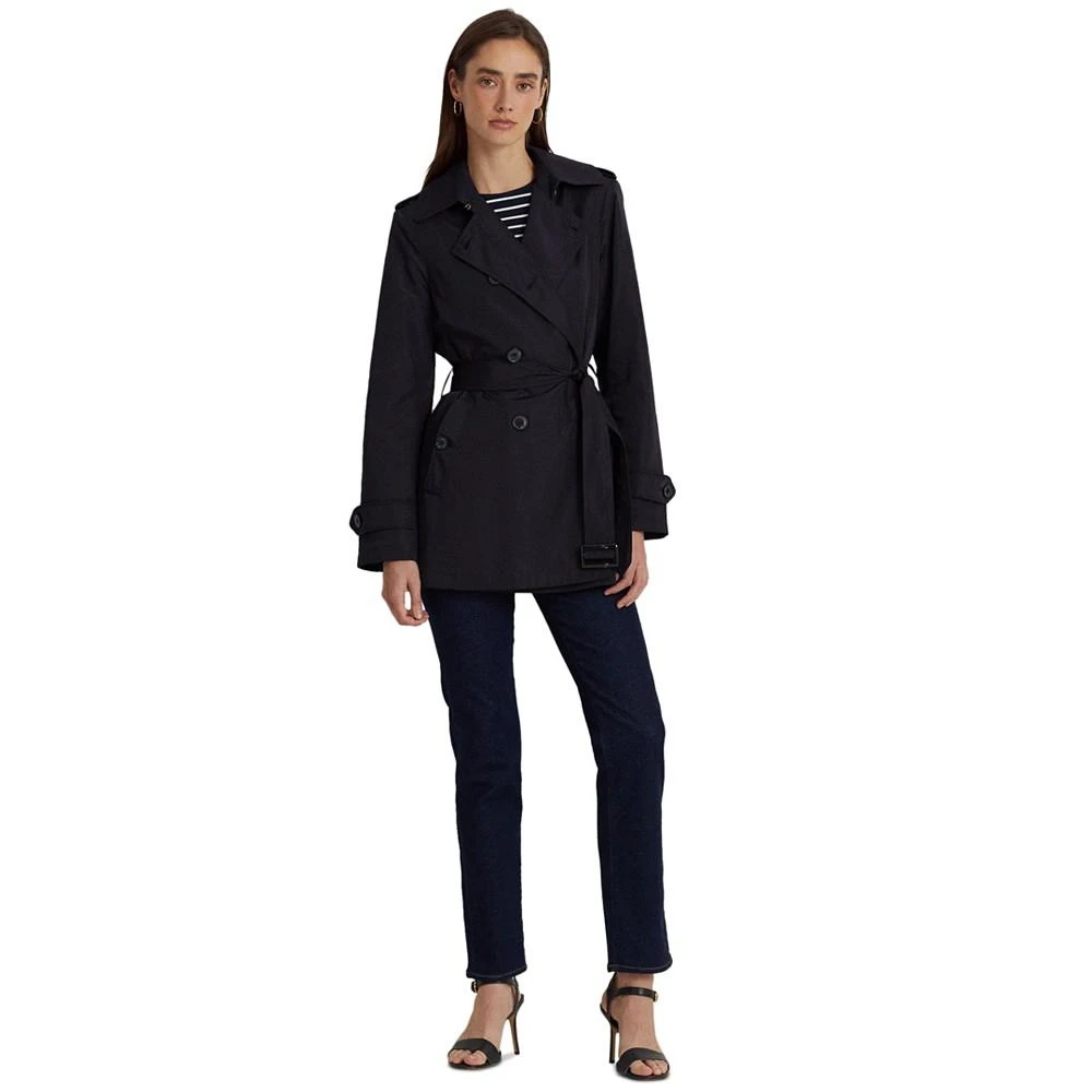 商品Ralph Lauren|Women's Petite Double-Breasted Trench Coat, Created for Macy's,价格¥1646,第5张图片详细描述