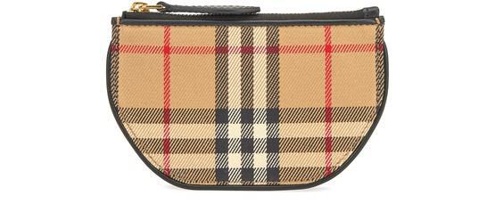 商品Burberry|Olympia – Vintage 格纹棉质埃伦匹亚零钱夹,价格¥6176,第1张图片