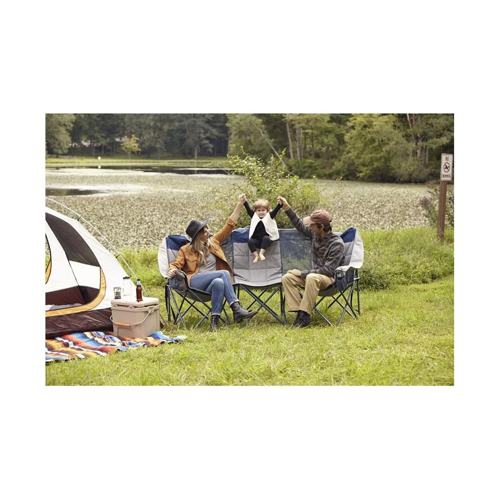 商品Omnicore Designs|Moon phase Home-Away Heavy Duty Triple Loveseat 900 Pounds Capacity Folding Camp Chair,价格¥1385,第4张图片详细描述