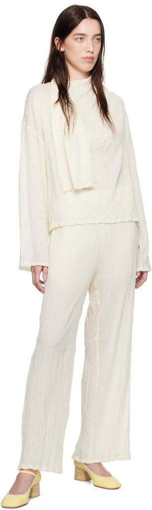 商品Issey Miyake|Off-White Karami Wool Trousers,价格¥5534,第4张图片详细描述