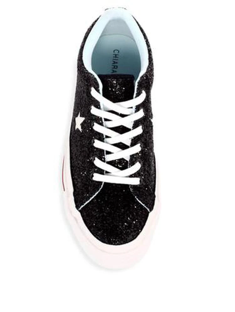商品Converse|Chiara Ferragni One Star Glitter Leather 休闲鞋,价格¥904,第4张图片详细描述