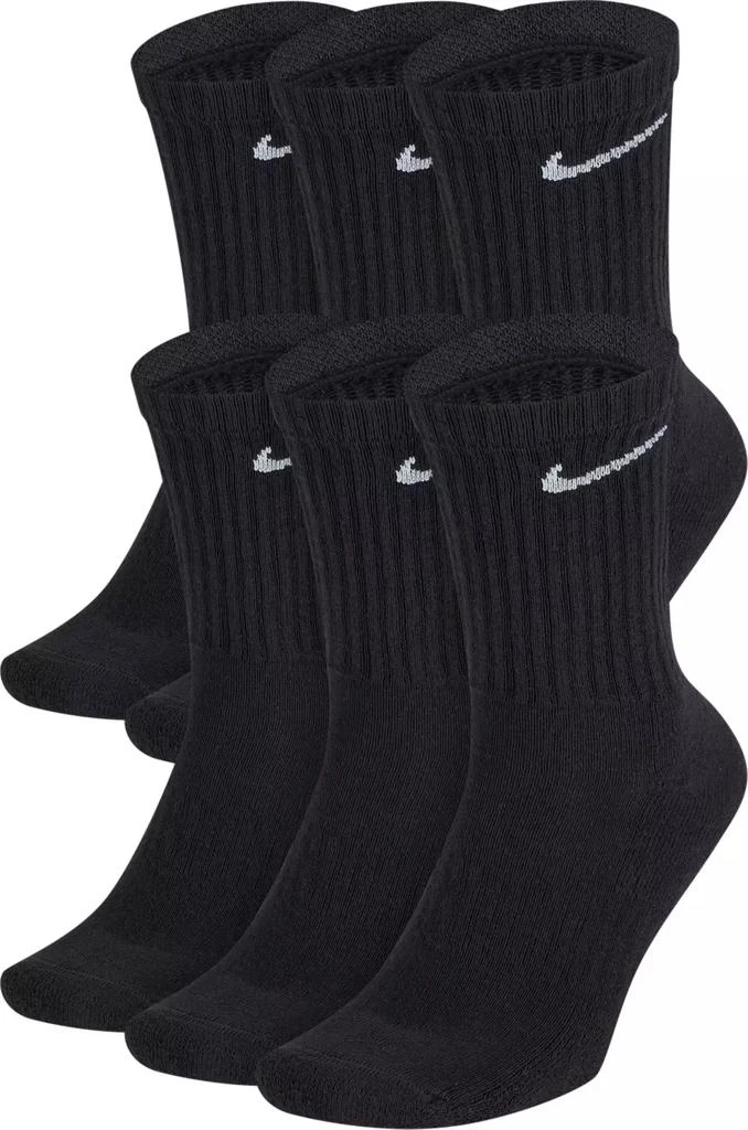 商品NIKE|Nike Kids' Everyday Cushioned Crew Socks - 6 Pack,价格¥197,第1张图片