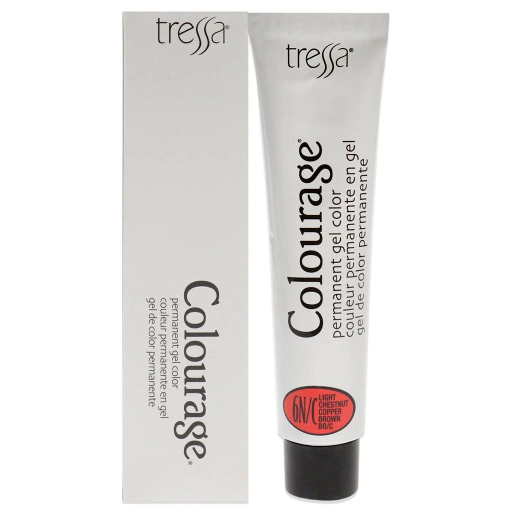 商品Tressa|Colourage Permanent Gel Color - 6NC Light Chestnut Copper Brown by  for Unisex - 2 oz Hair Color,价格¥254,第1张图片