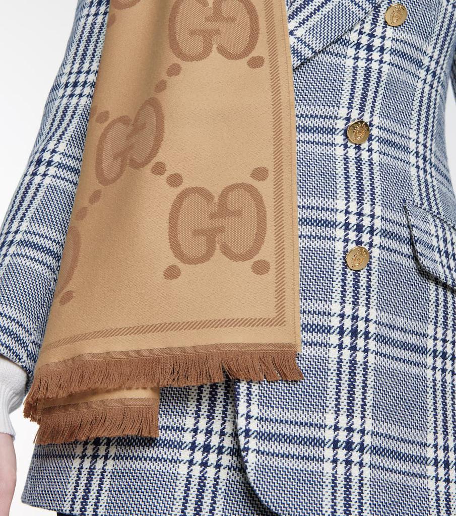 商品Gucci|GG wool jacquard scarf,价格¥2833,第5张图片详细描述