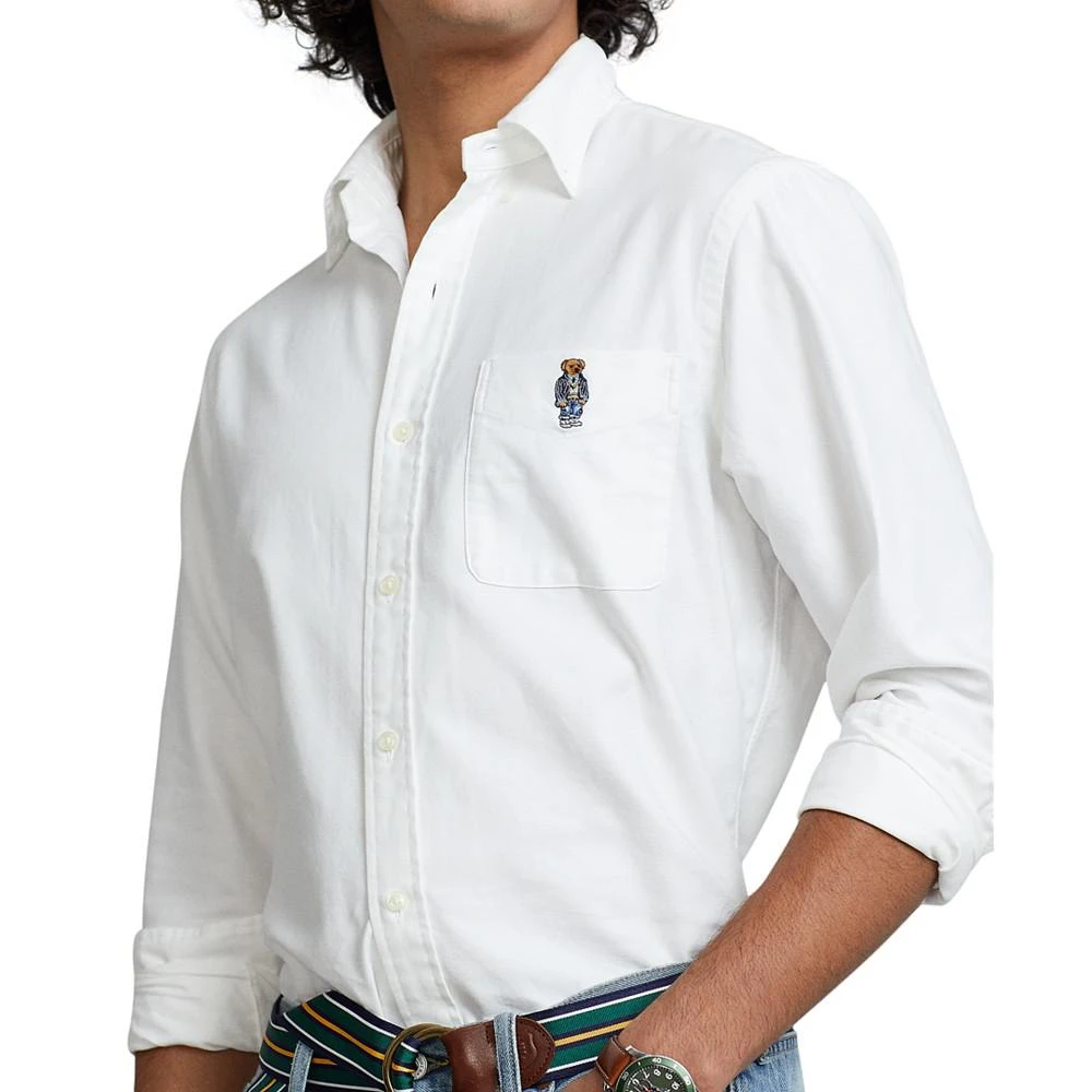 商品Ralph Lauren|Men's Classic-Fit Polo Bear Oxford Shirt,价格¥557,第3张图片详细描述