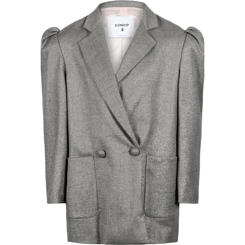 商品DONDUP|Logo classical blazer in grey,价格¥2607,第1张图片