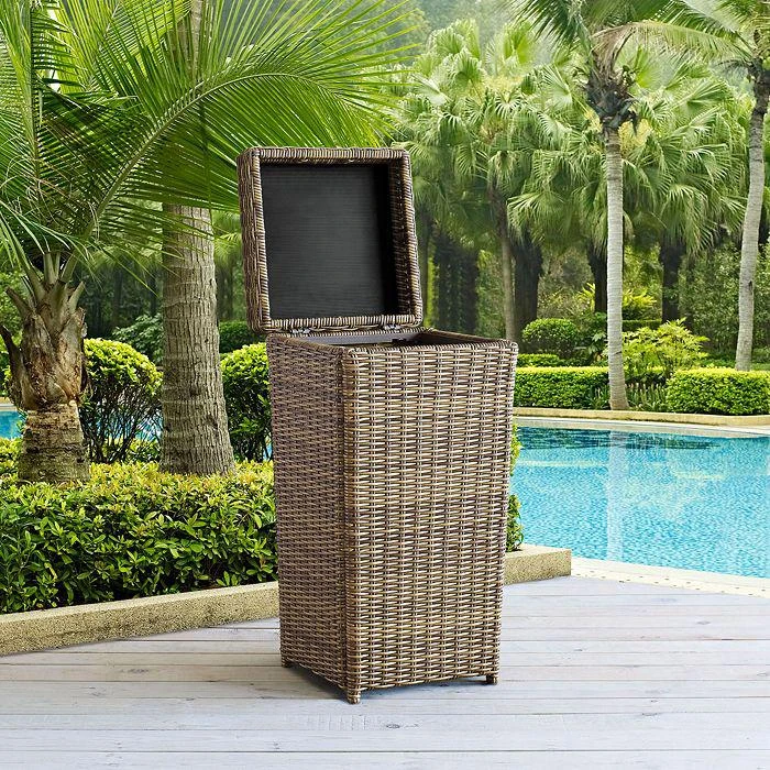 商品Sparrow & Wren|Walton Outdoor Wicker Trash Can,价格¥1585,第3张图片详细描述