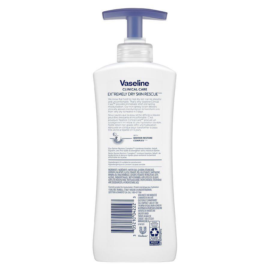 商品Vaseline|Extremely Dry Skin Rescue Hand and Body Lotion,价格¥49,第4张图片详细描述