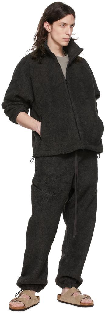 男式 黑色涤纶夹克商品第4张图片规格展示
