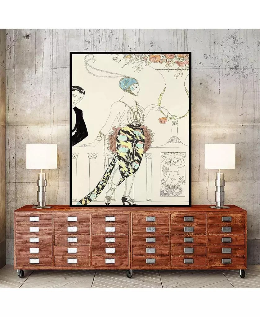 商品Giant Art|24" x 18" Arte Deco Fashion II Art Block Framed Canvas,价格¥1346,第3张图片详细描述