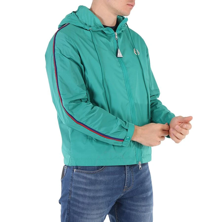 商品Moncler|Men's Medium Green Hattab Hooded Rain Jacket,价格¥1767,第2张图片详细描述