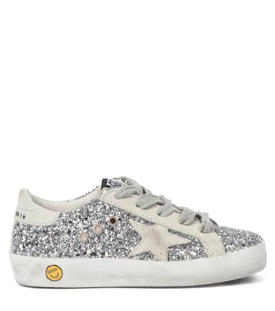 商品Golden Goose|Super-Star embellished leather sneakers,价格¥2806,第3张图片详细描述