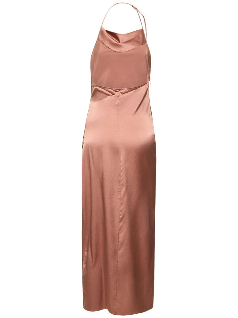 商品Helmut Lang|Draped Silk Stretch Satin Midi Dress,价格¥2324,第4张图片详细描述