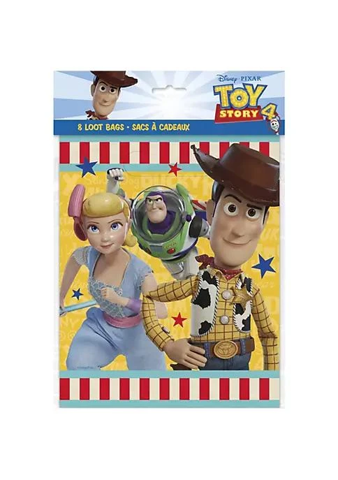 商品Unique Industries, Inc.|Industries Inc. Disney Toy Story 4 Movie Loots Bags 8 Per Package,价格¥54,第1张图片