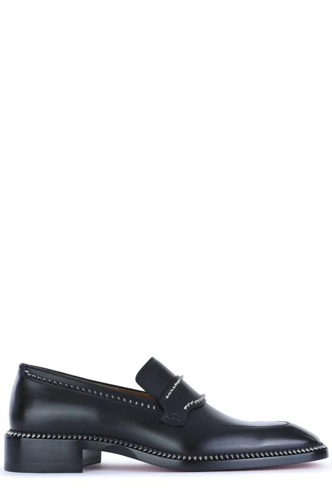 商品Christian Louboutin|Christian Louboutin Cocoriclou Moc Slip-On Loafers,价格¥8468,第1张图片