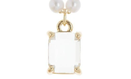 商品Nordstrom|Crystal Pendant Imitation Pearl Necklace,价格¥56,第3张图片详细描述