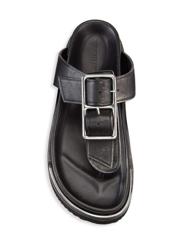 商品Alexander Wang|Alexander Wang - Corin Buckle Flat Sandals,价格¥1792,第5张图片详细描述