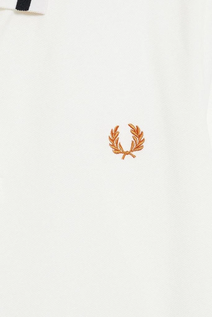 商品Fred Perry|Embroidered cotton-piqué polo shirt,价格¥608,第4张图片详细描述