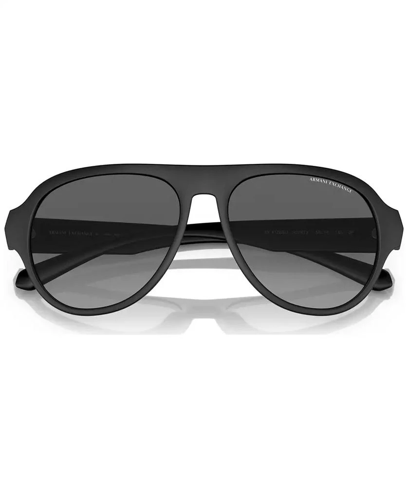 商品Armani Exchange|Men's Polarized Sunglasses, AX4126SU58-YP,价格¥444,第5张图片详细描述