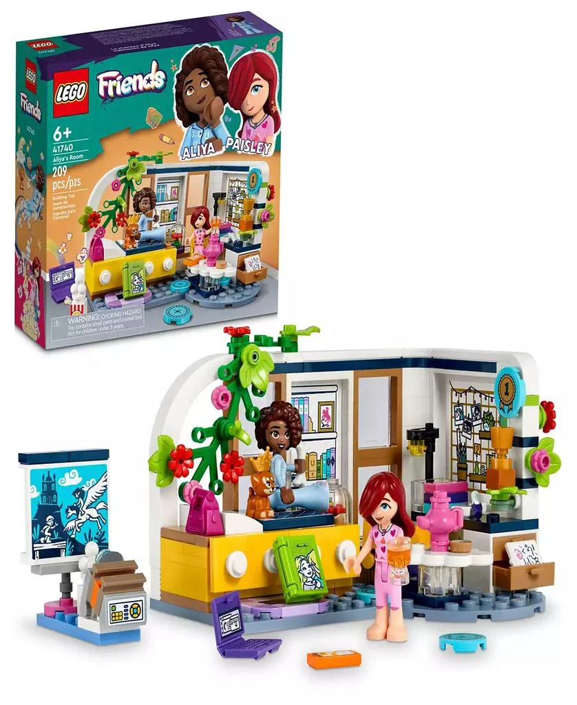 商品LEGO|Friends Aliya's Room 41740 Toy Building Set with Aliya, Paisley and Dog Figures,价格¥149,第1张图片